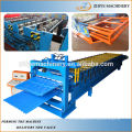 Metal Galvanizado Doble Decker Capa de Azulejos de Azulejos Roll Forming Machine